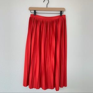 TOPSHOP Pleated Midi Skirt